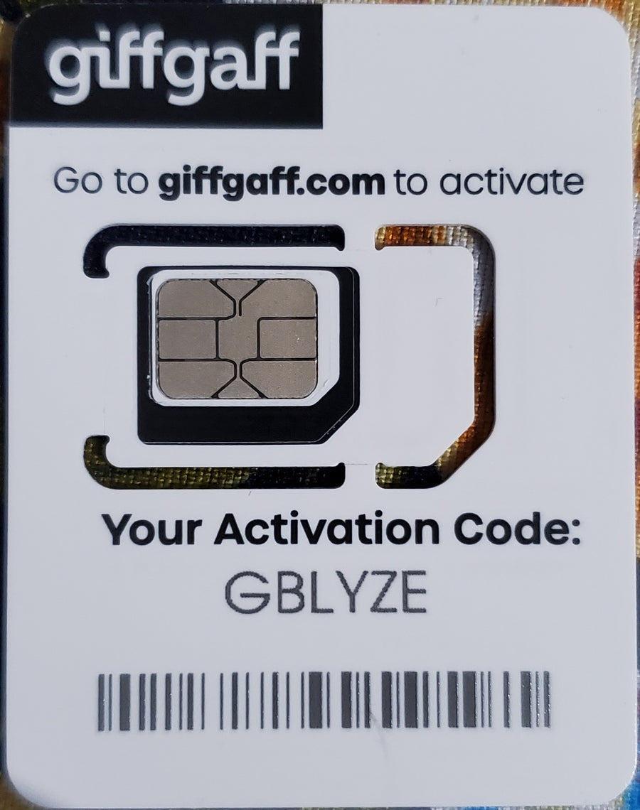 UK GiffGaff Sim card for TikTok And Other Apps