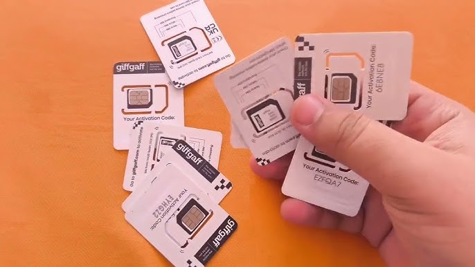 UK GiffGaff Sim card for TikTok And Other Apps