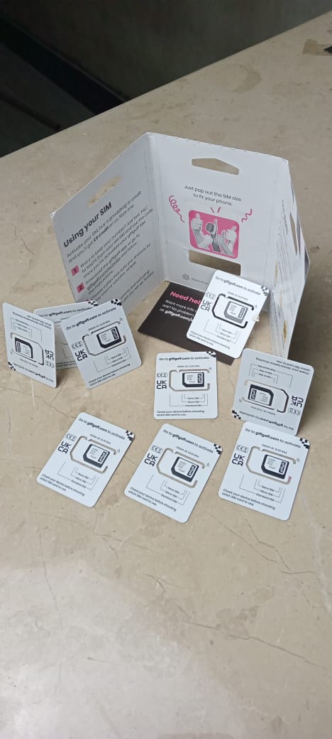 UK GiffGaff Sim card for TikTok And Other Apps